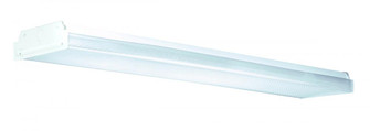 Lighting by AFX LW432R8 Low Profile 4-32 Watt T8 Wrap LT Fixture, White with Clear Prismatic Lens (1|LW432R8)