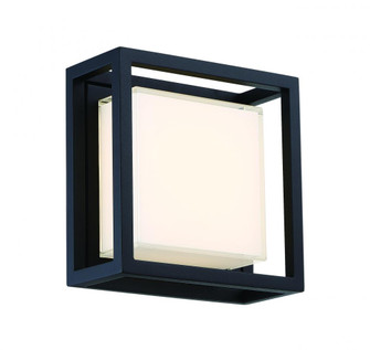 FRAMED 8IN OUTDOOR SCONCE 3000K (3612|WS-W73608-BK)