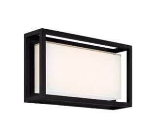 FRAMED 14IN OUTDOOR SCONCE 3000K (3612|WS-W73614-BK)