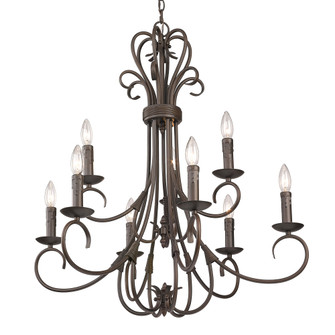 Wry Lighting Homestead 9-light Chandelier in Rubbed Bronze (36|8606-CN9 RBZ)