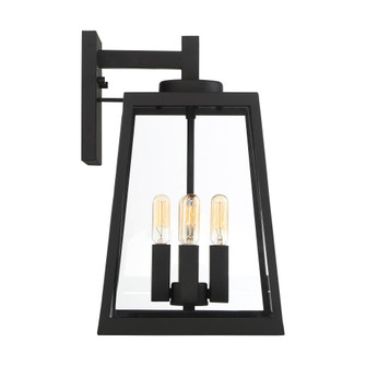 Halifax - 4 Light Large Wall Lantern - with Clear Glass - Matte Black Finish (81|60/6583)