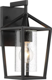 Hopewell- 1 Light Small Wall Lantern - with Clear Seeded Glass - Matte Black Finish (81|60/6591)