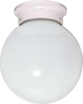 1 Light - 6'' - Ceiling Fixture - White Ball; Color retail packaging (81|60/6033)