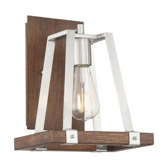 Outrigger - 1 Light Wall Sconce - Brushed Nickel and Nutmeg Wood Finish (81|60/6881)