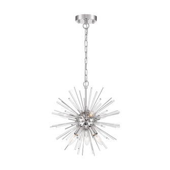 Cirrus - 6 Light Chandelier - with Glass Rods - Polished Nickel Finish (81|60/6991)