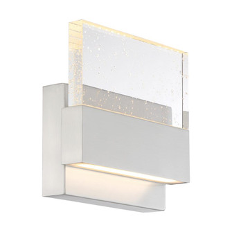 Ellusion - LED Medium Wall Sconce - with Seeded Glass - Polished Nickel Finish (81|62/1502)
