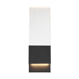 Ellusion - LED Large Wall Sconce - with Seeded Glass - Matte Black Finish (81|62/1513)