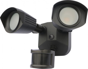 LED Security Light - Dual Head - Bronze Finish - 4000K - with Motion Sensor - 120V (81|65/219)