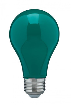 8 Watt A19 LED; Ceramic Green; Medium base; 360 deg. Beam Angle; 120 Volt (27|S14986)