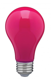 8 Watt A19 LED; Ceramic Pink; Medium base; 360 deg. Beam Angle; 120 Volt (27|S14989)