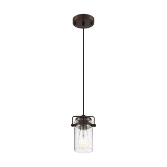 Antebellum - 1 Light Mini Pendant - with Clear Glass -Mahogany Bronze Finish (81|60/6731)