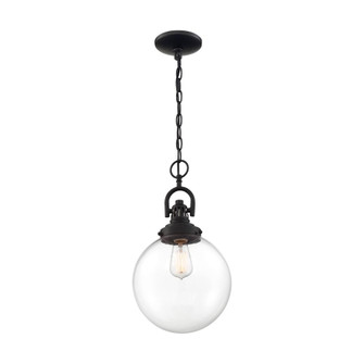 Skyloft -1 Light Pendant - with Clear Glass - Aged Bronze Finish (81|60/6673)