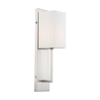Vesey - 1 Light Wall Sconce - with White Linen Shade - Brushed Nickel Finish (81|60/6691)