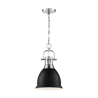 Watson - 1 Light Pendant - Polished Nickel and Matte Black Finish (81|60/6751)