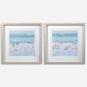 Uttermost Sea Glass Sandbar Framed Prints Set/2 (85|33695)