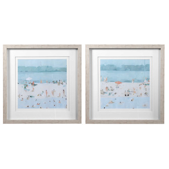 Uttermost Sea Glass Sandbar Framed Prints Set/2 (85|33695)