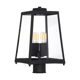 Halifax - 4 Light Post Lantern - with Clear Glass - Matte Black Finish (81|60/6585)