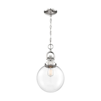Skyloft -1 Light Pendant - with Clear Glass - Polished Nickel Finish (81|60/6672)