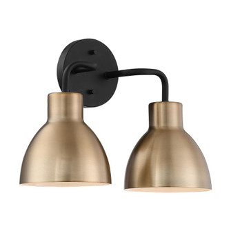 Sloan - 2 Light Vanity - Matte Black and Burnished Brass Finish (81|60/6792)