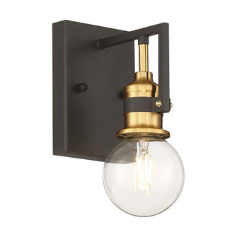 Intention - 1 Light Vanity - Warm Brass and Black Finish (81|60/6971)