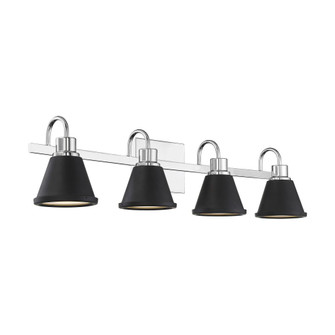 Bette - 4 Light LED Vanity -Polished Nickel and Matte Black Metal Finish (81|62/1474)