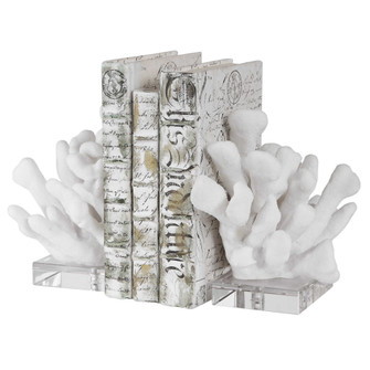 Uttermost Charbel White Bookends Set/2 (85|17549)