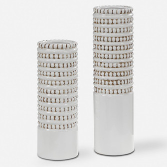 Uttermost Angelou White Vases Set/2 (85|17570)
