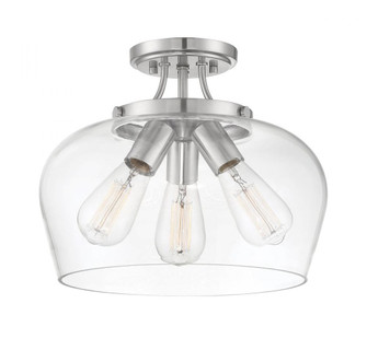 Octave 3-Light Ceiling Light in Satin Nickel (128|6-4035-3-SN)