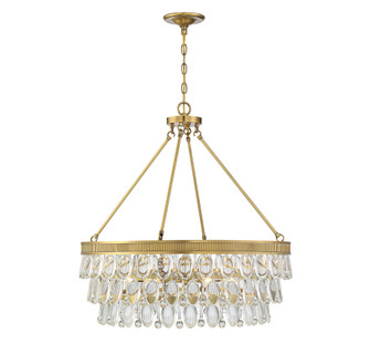 Windham 6-Light Pendant in Warm Brass (128|7-8701-6-322)