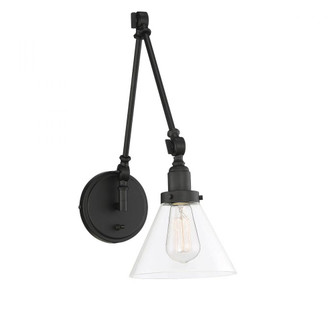 Drake 1-Light Adjustable Wall Sconce in Matte Black (128|9-9131CP-1-89)