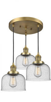 Large Bell 3 Light Multi-Pendant (3442|211/3-BB-G74)