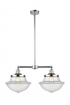 Oxford - 2 Light - 25 inch - Polished Chrome - Stem Hung - Adjustable Island Light (3442|209-PC-G542-LED)