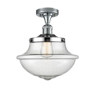 Oxford - 1 Light - 12 inch - Polished Chrome - Semi-Flush Mount (3442|517-1CH-PC-G544-LED)