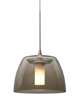 Besa Spur Cord Pendant For Multiport Canopy, Smoke, Satin Nickel Finish, 1x3W LED (127|X-SPURSM-LED-SN)