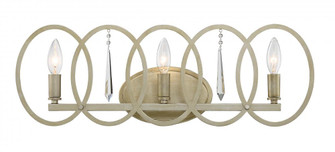 Hutton Collection - 3 Light - Bath Bar - 24.5''W - 8.5''H - Sterling Gold Finish (21|94403-SG)