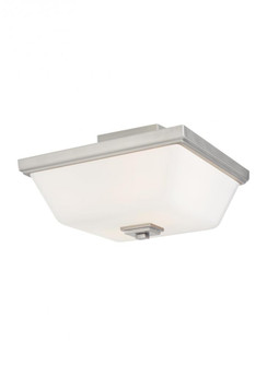 Ellis Harper classic 2-light indoor dimmable ceiling semi-flush mount in brushed nickel silver finis (38|7713702-962)