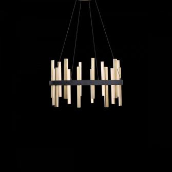 HARMONIX 24IN ROUND PENDANT 3000K (3612|PD-87924-BK/AB)