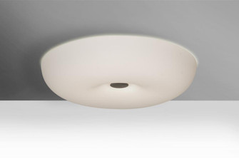 Besa, Nimbus 16 Ceiling, Opal Matte, Satin Nickel, 1x34W LED (127|NIMBUS1607C-LED-SN)