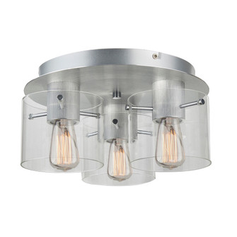 Henley 3 Light Flush Mount (Brushed Aluminum) (12|AC11524CL)