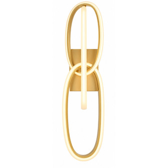 Circa 3-Ring 22''H LED Wall Sconce in Gold (4450|HF5022-GL)