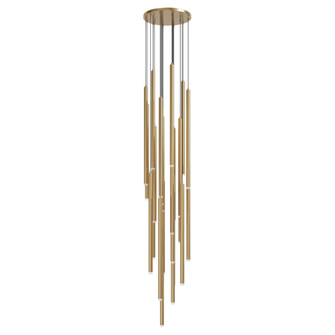 Filmore 25-Light 24''W Round Chandelier in Aged Brass (4450|HF2800-AB)