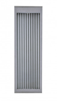 Avenue Outdoor 18''H 3000K LED Wall Sconce in Silver/Ribbed Glass (4450|AV9902-SLV)
