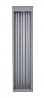 Avenue Outdoor 24''H 3000K LED Wall Sconce in Silver/Ribbed Glass (4450|AV9903-SLV)