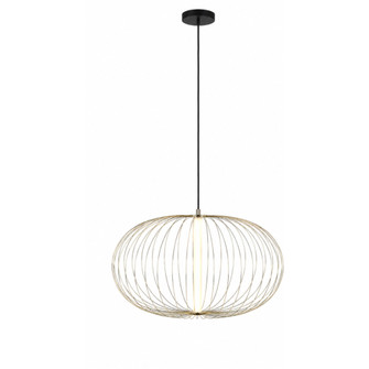 Delano 28''W Sphere LED Pendant in Gold (4450|HF8212-GL)