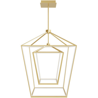 Park Ave. 30''W Double Carriage LED Pendant in Gold (4450|HF9412-GLD)