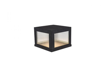Avenue Outdoor 11''  Sconce in Black with Ribbed Glass (4450|AV9904-BLK)