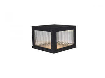 Avenue Outdoor 10''  Sconce in Black with Ribbed Glass (4450|AV9905-BLK)