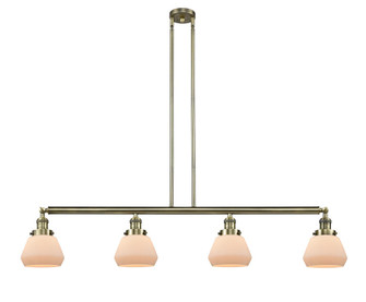 Fulton - 4 Light - 51 inch - Antique Brass - Stem Hung - Adjustable Island Light (3442|214-AB-G171)