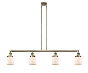Bell - 4 Light - 50 inch - Antique Brass - Stem Hung - Adjustable Island Light (3442|214-AB-G51)