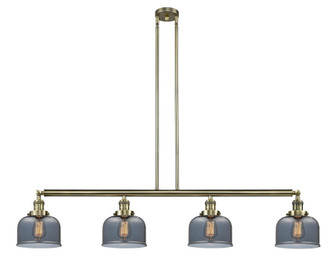 Bell - 4 Light - 53 inch - Antique Brass - Stem Hung - Adjustable Island Light (3442|214-AB-G73)